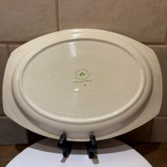 Brendan Erin Stone, Irish Buttercup, Oval Serving Platter / Dish, Arklow Ireland - Picture 4 of 7